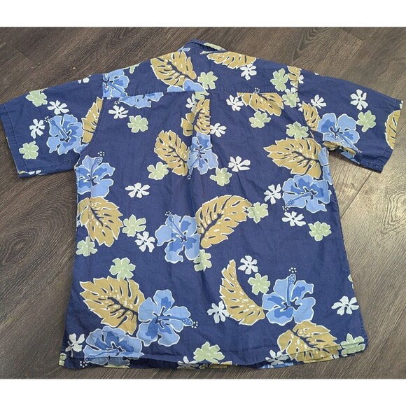 Cooke Street Shirt Mens Medium Blue Pink Floral Short Sleeve Button Up - Picture 2 of 3